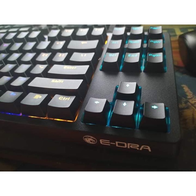 Bàn phím cơ E-Dra Full Switch Blue tặng kèm chuột