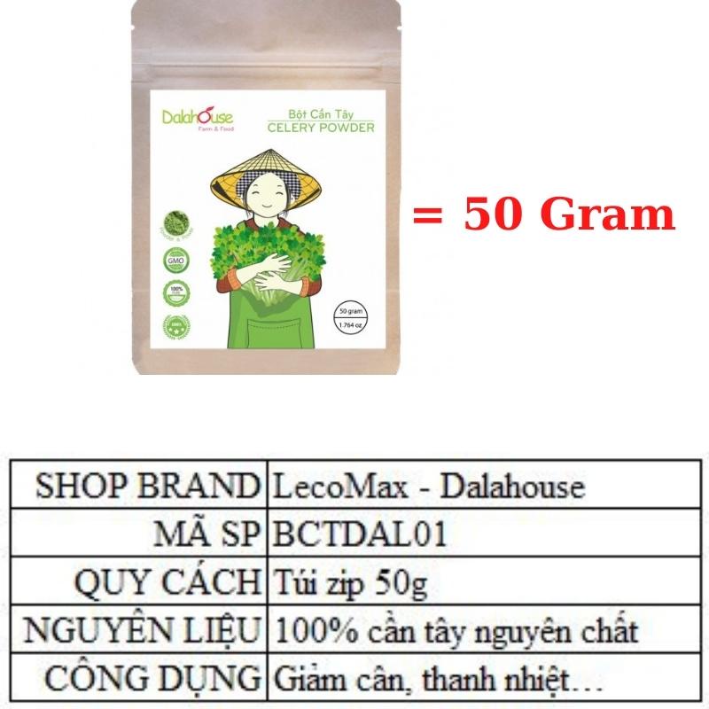 Bột cần tây Dalahouse giảm cân nguyên chất sấy lạnh Lecomax BCTDAL01