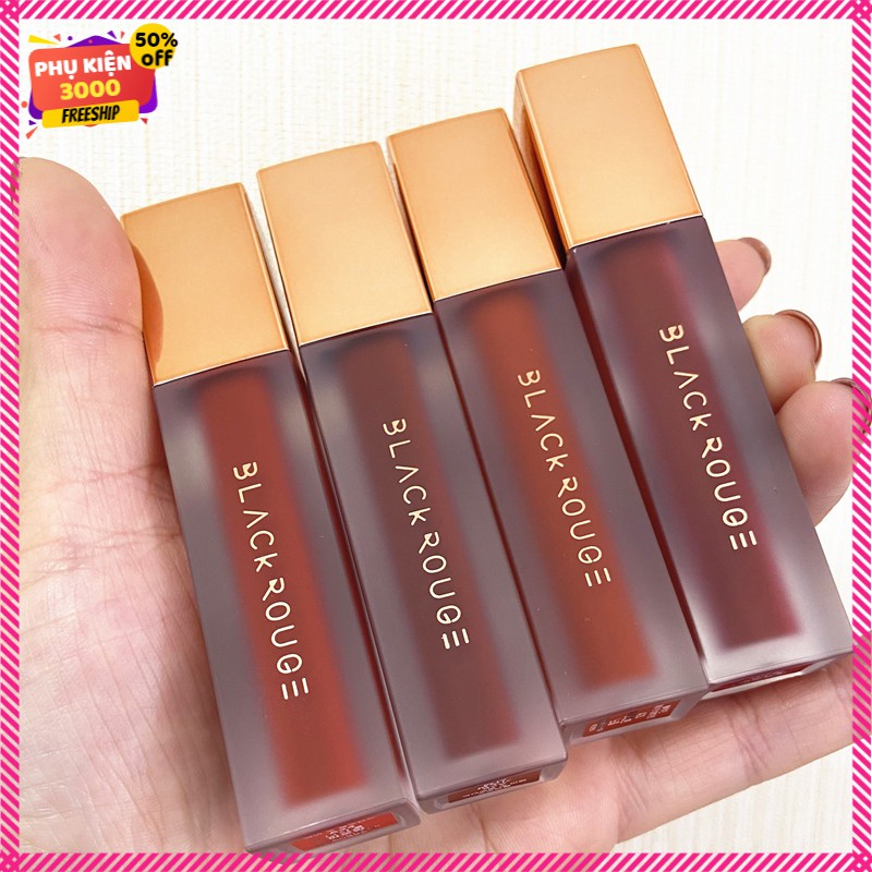 Son background/ black rouge A12 handmade màu nâu đỏ gạch trầm siêu lì, son kem lên màu rất đẹp giá dành cho học sinh