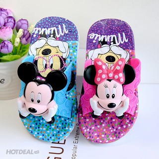 Dép cao su Mickey 3D bé gái