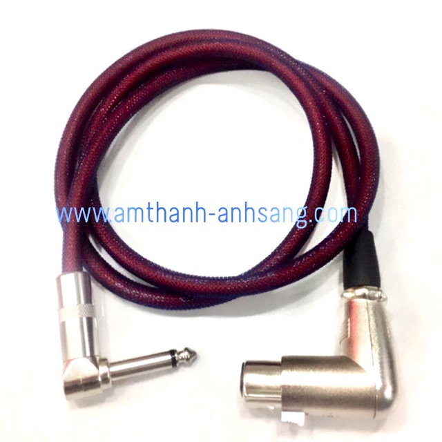 Dây rắc canon cái cong sang 6 ly con 01 dây tín hiệu âm thanh Jack cong