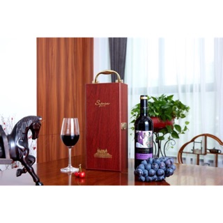 Hộp gỗ Sơn mài đơn + đôi đựng chai rượu ( đơn + đôi Sơn mài Vân gỗ )