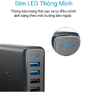Sạc Anker PowerPort Speed 5 A2054 - 2 cổng, 63W