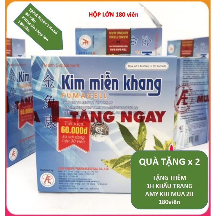 Kim Miễn Khang_(HỘP 180v VÀ 90v)-Hỗ Trợ Điều Trị Vẩy Nến , Lupus Ban Đỏ
