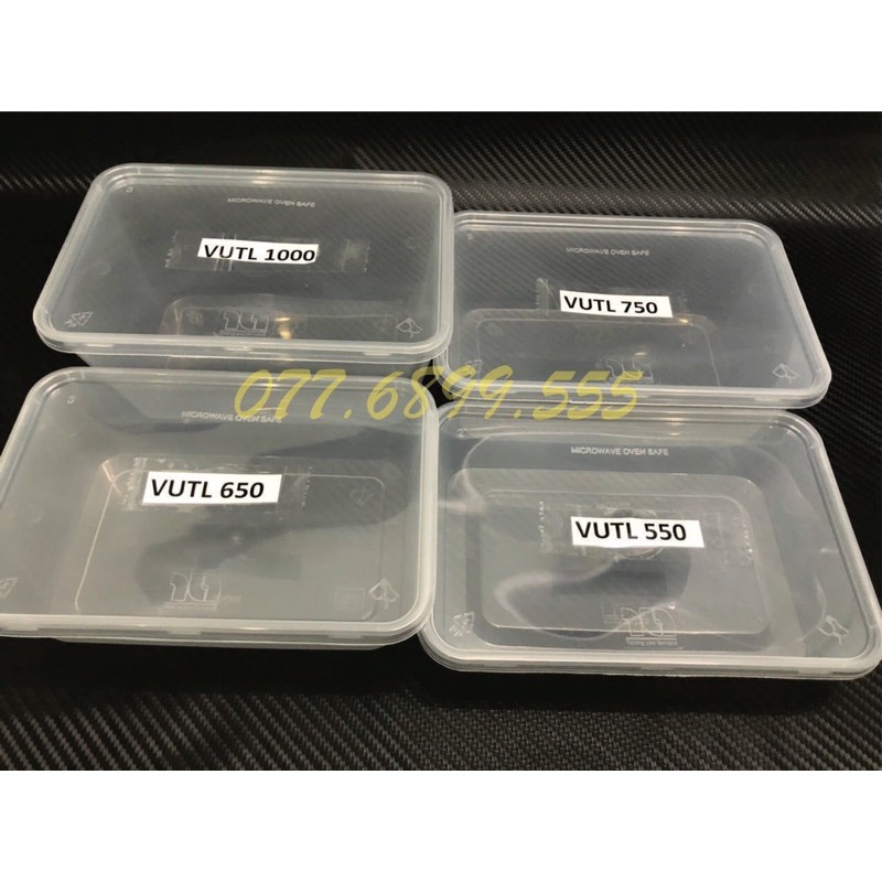 10 Hộp microwave vuông 550, 650, 750, 1000ml | BigBuy360 - bigbuy360.vn