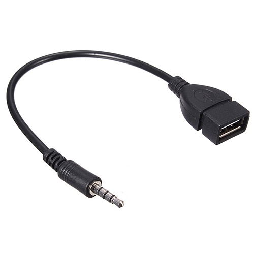 Cáp chuyển đổi âm thanh AUX sang USB 2.0 Type A 3.5mm
