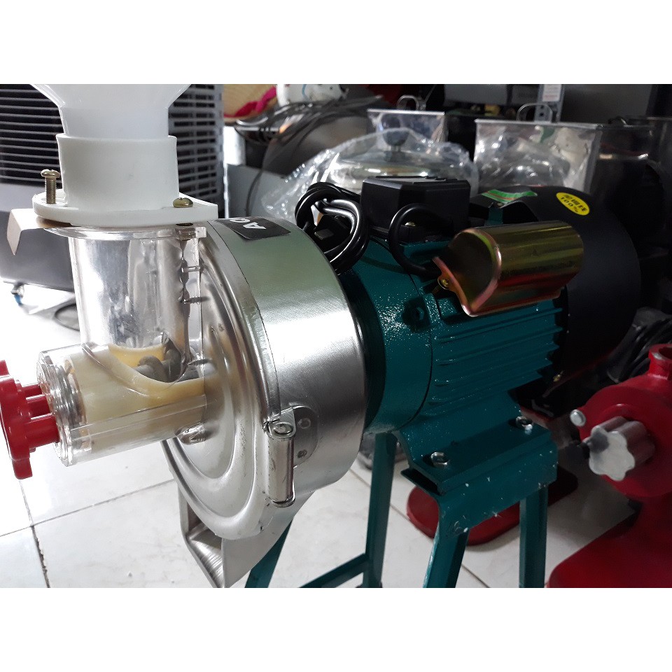 Máy xay bột gạo nước đầu inox