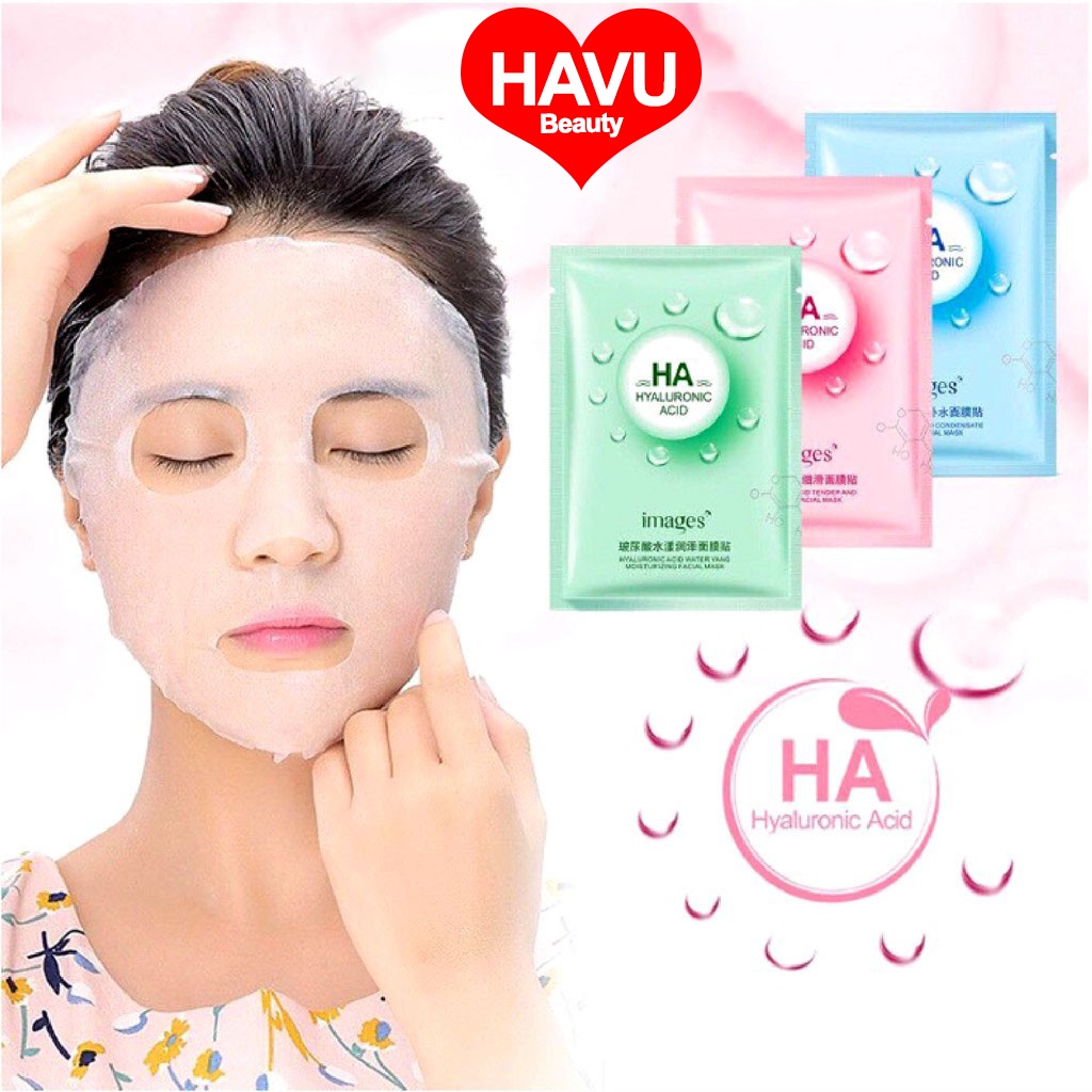 Mặt Nạ HA HYALURONIC ACID Giấy Dưỡng Trắng Da - Cấp ẩm, Giữ Ẩm Mịn Da Se Khít Lỗ Chân Lông - Thải Độc Tố HA Images | BigBuy360 - bigbuy360.vn