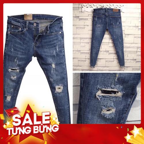 SIÊU HOT MUA 1 TẶNG 1 Mua Quần Jean Nam Cao Cấp Tặng Áo thun thêu hình cao cấp - Siêu HOT