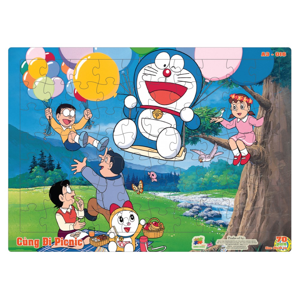 Tranh Ghép Hình Công Chúa, Chú Chó Cứu Hộ, Doraemon 70 Mảnh Giấy A3 Dạng  Bảng Bền Đẹp/Puzzle 70 Mảnh | Shopee Việt Nam