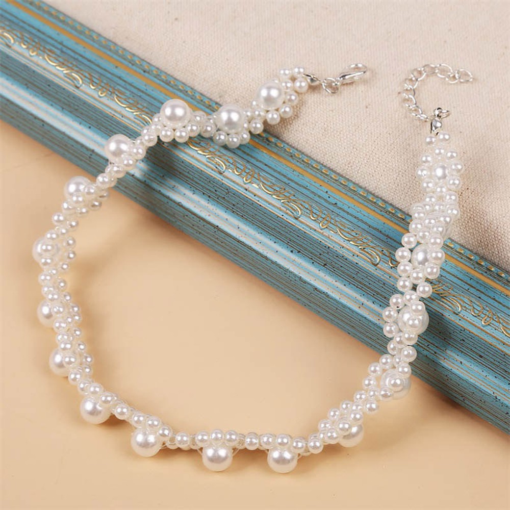 Vòng Cổ Choker Phối Hạt Ngọc Trai Thời Trang Cho Nữ