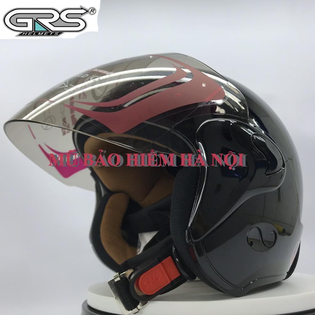 Nón bảo hiểm ¾ GRS A318K kính dài