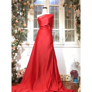 Vải Phi mờ đỏ khổ 1,55m dùng để may váy đầm thời trang, váy cưới