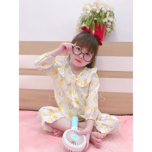 Đồ bộ pyjama tay dài bé gái