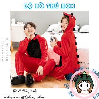 Bộ đồ thú khủng long đỏ 💥freeship 💥giảm 20k khi nhập mã bộ đồ ngủ thú hcm