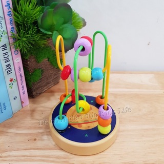 Đồ Chơi Luồn Hạt Gỗ ( Size nhỡ ), Đồ Chơi Giáo Dục