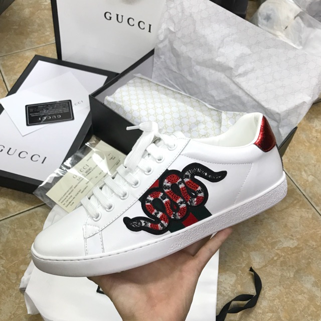 Gucci rắn rep1:1, full phụ kiện, đế thơm mùi vani
