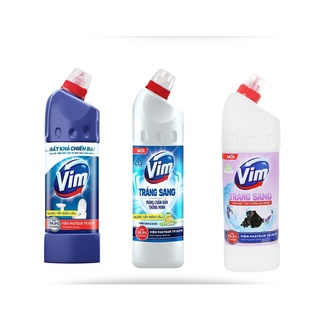 Nước tẩy bồn cầu vim hương chanh sả / oải hương 880ml / diệt khuẩn