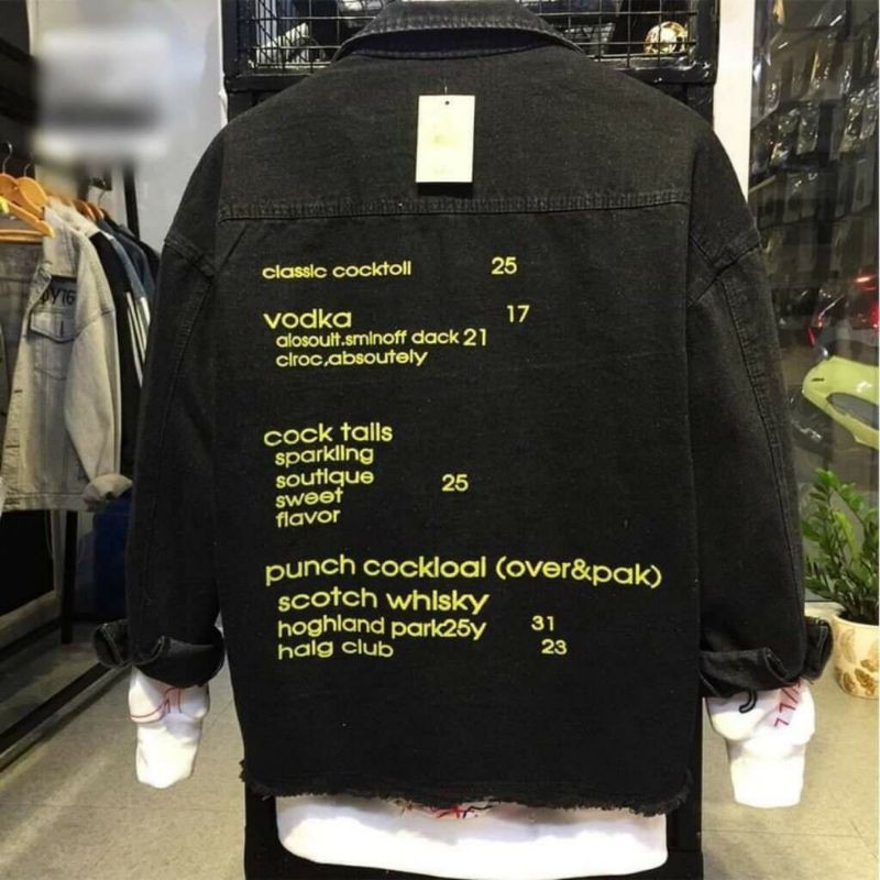 Áo Khoác Jean Nam Nữ Let To Do Mẫu Wawa 098 Phong Cách Hàn Quốc hiện đại, Mua Ngay