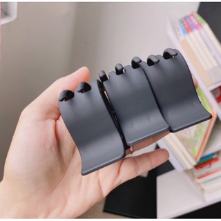 Set 2 Kẹp tóc càng cua 5 răng 3 răng đen nhám đen bóng cho nữ KT003