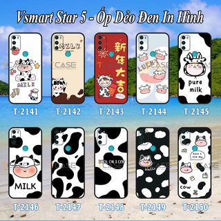 Ốp lưng Vsmart Star 5 in hình Bò Sữa
