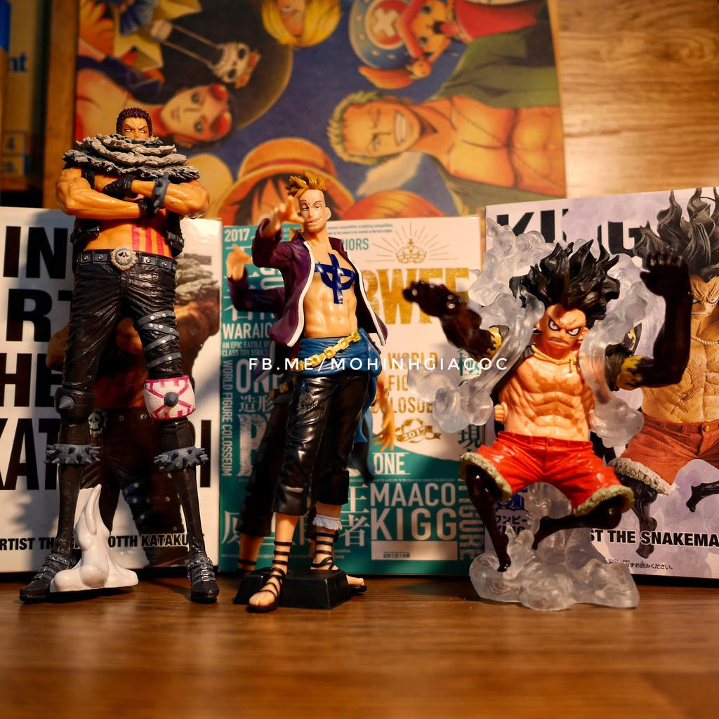 (SẵnVN) Mô hình Luffy Gear 4 Snake man Bound man , Marco Râu Trắng, Charlotte Katakuri Big mom , Sanji , Jinbe One piece