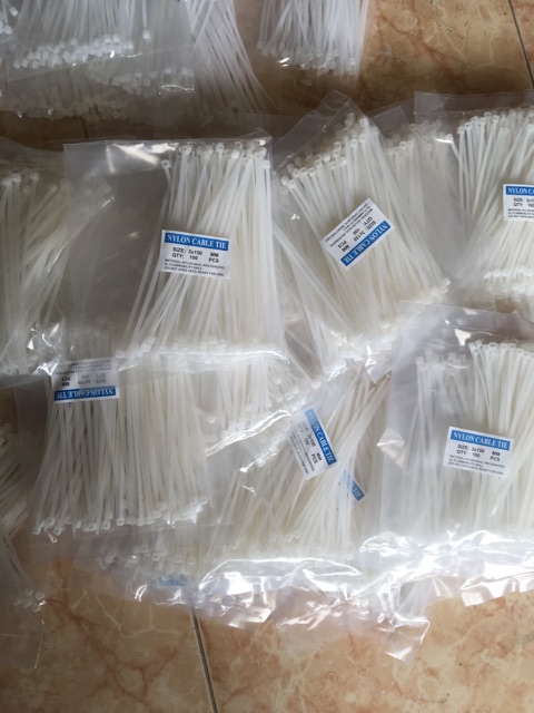 1kg Dây rút nhựa, dây thít hàng đẹp đủ kích thước