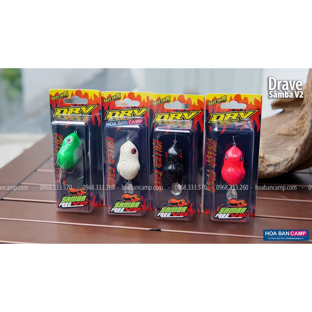 Mồi Lure Nhái Hơi Drave Samba V2 | 5cm – 10g