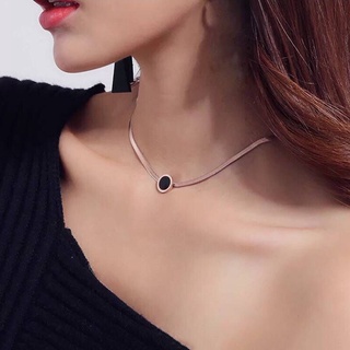 Dây chuyền titan - vòng cổ titan không đen choker D63 dây chuyền titan không rỉ, vòng cổ titan