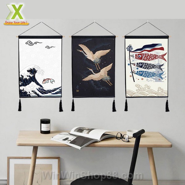 Tranh vải treo tường trang trí phong cách Nhật Bản, Tranh trang trí không gian trong nhà phong cách Nhật Bản-Do_luu_niem