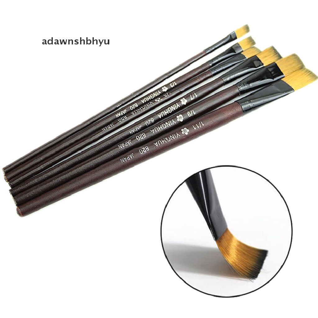 Set 6 Cọ Vẽ Tranh Sơn Dầu Chuyên Dụng