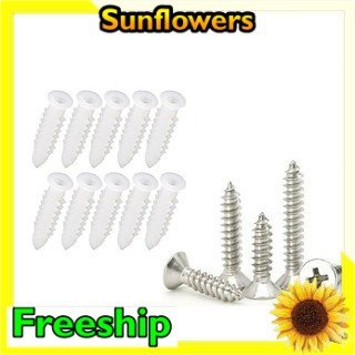 Bộ 20 tắc kê nhựa đóng tường (Nhiều kích thước lựa chọn) cao cấp đa năng tiện lợi - Sunflowers