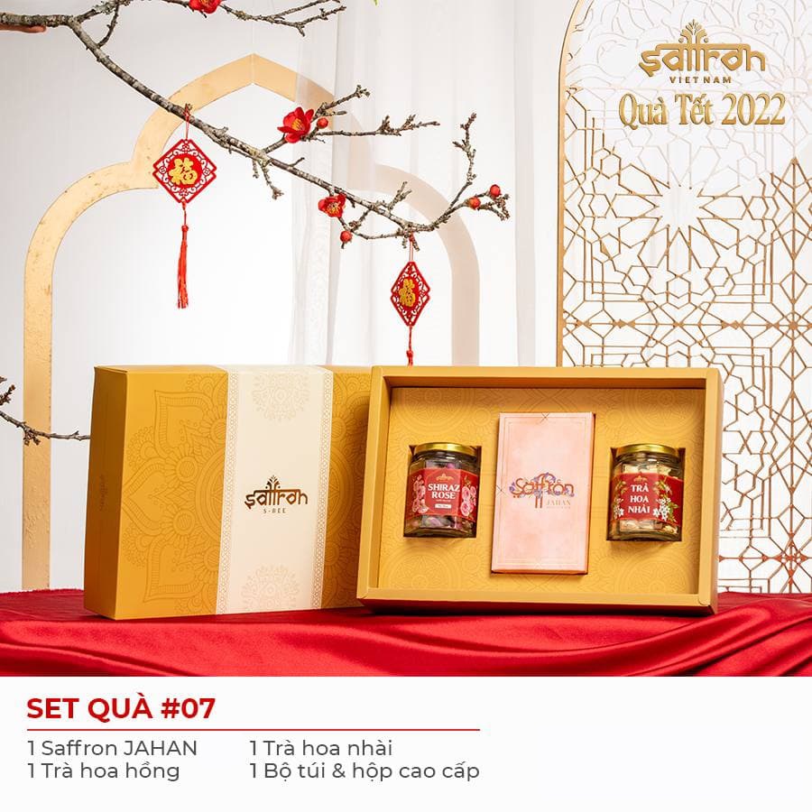 Set quà tết Saffron Nhụy Hoa Nghệ Tây Jahan 0.5Gr date 11/2023 | BigBuy360 - bigbuy360.vn