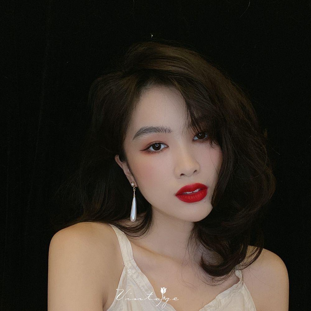 MXGOODS Bông Tai Dáng Dài Phối Tua Rua Đơn Giản Ngọt Ngào Cho Nữ