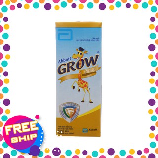 Lốc 4 hộp sữa bột pha sẵn Abbott Grow Gold vani 180ml 5acr