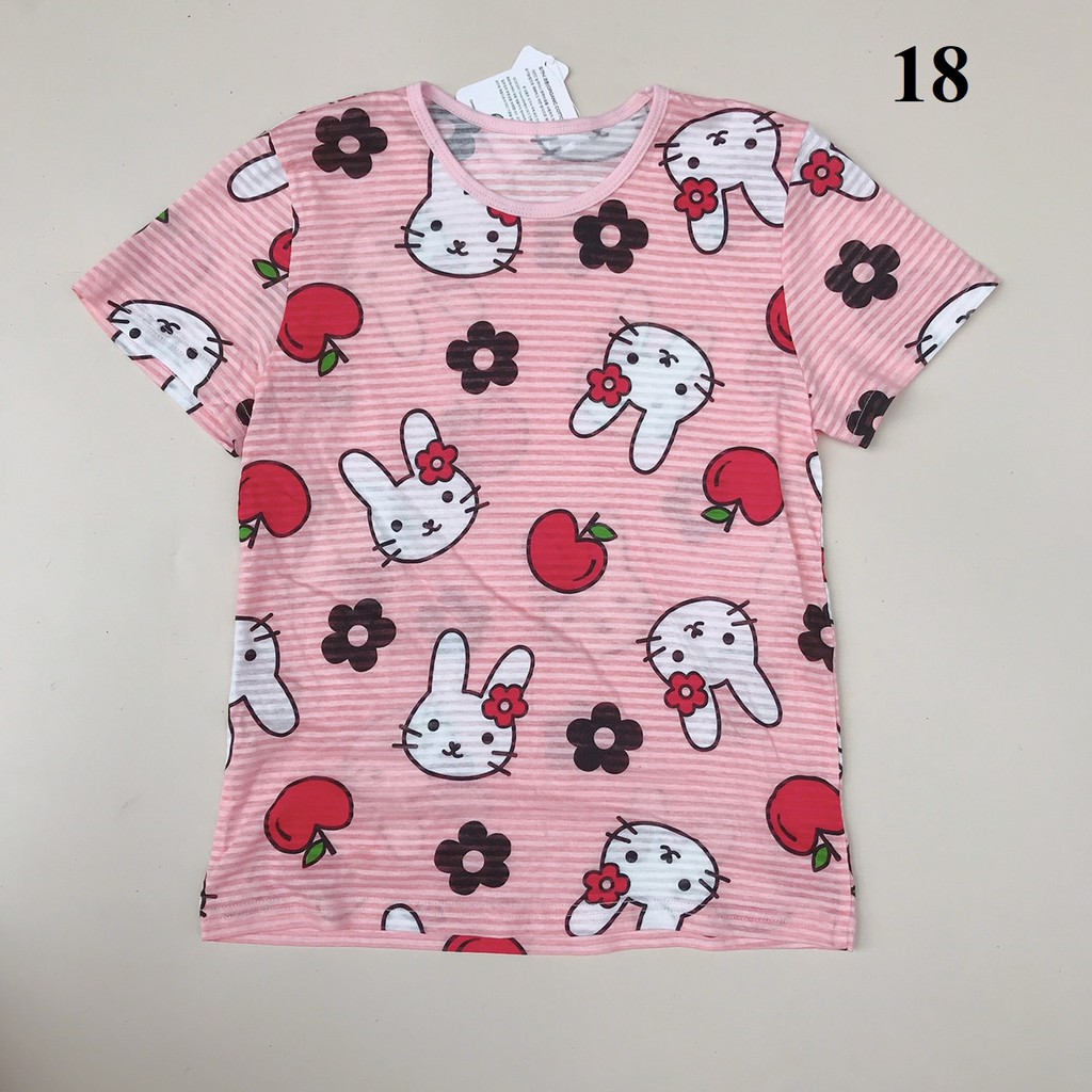 Áo cộc tay cotton giấy / cotton xước May size 140