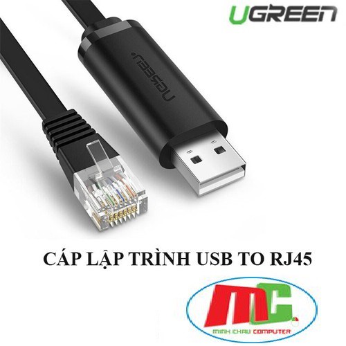 Cáp Lập Trình Console USB sang LAN Ugreen 50773 1.5M - Hàng chính hãng