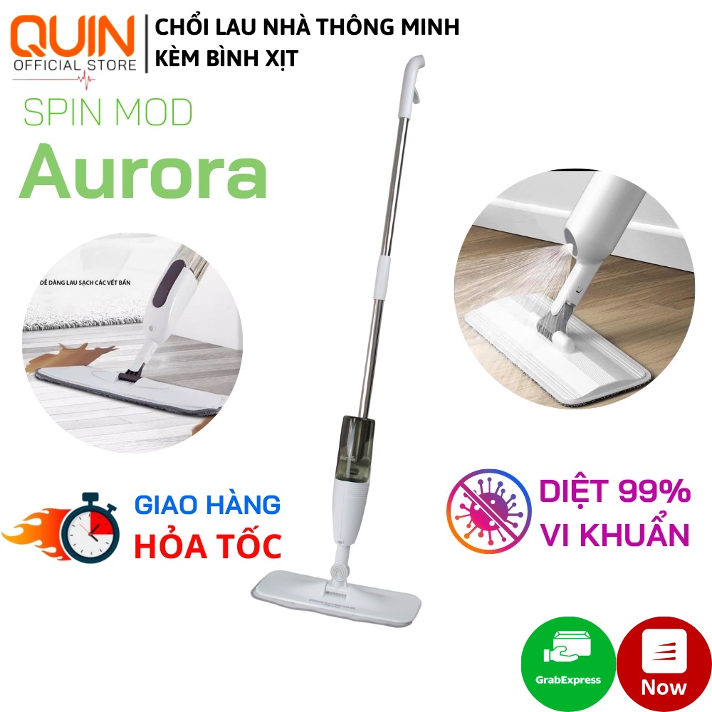 Chổi Lau Nhà Kèm Bịnh Xịt Phun Sương Thông Minh Dung Dịch Sát Khuẩn