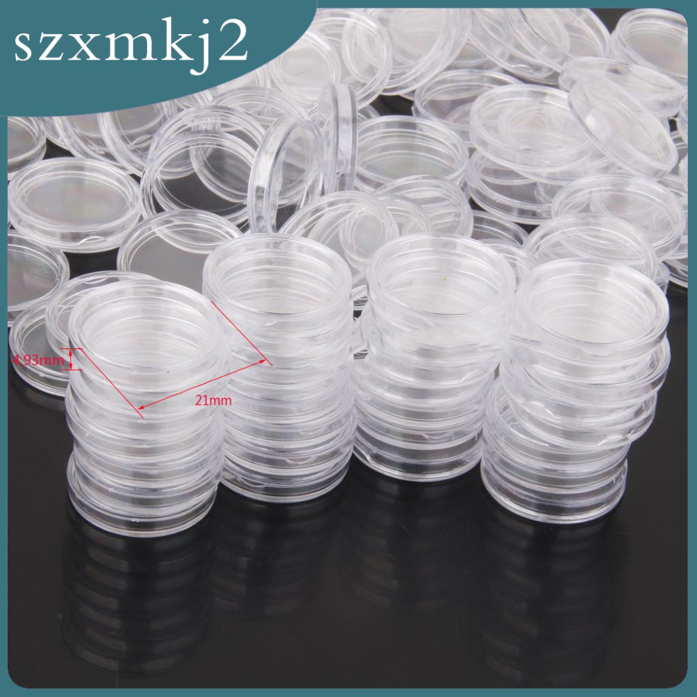 Set 200 / 300 / 400 Hộp Đựng Tiền Xu 21mm
