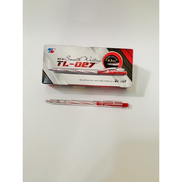 COMBO 5 CÂY BÚT BI THIÊN LONG TL027 MÀU XANH HOẶC MÀU ĐỎ