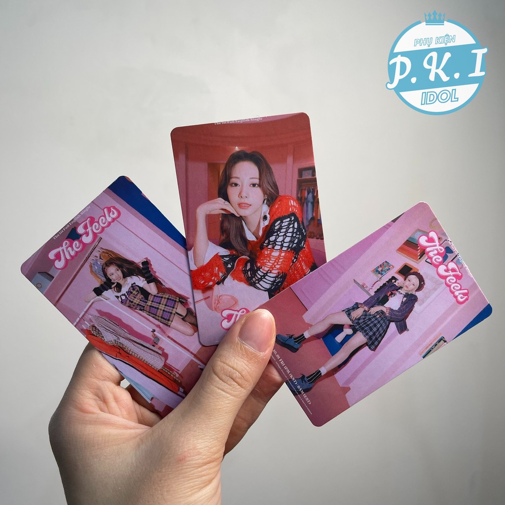 Bộ Card Twice MV The Feels Mới Nhất - Bo Góc Ép Lụa Siêu Bền