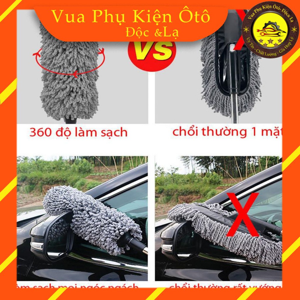 [Mã LIFE2410K giảm 10K đơn 20K] Chổi Vệ Sinh Xe Đa Năng Cán Rút Gọn Vệ Sinh Nhà Cửa, Ô tô