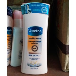 1 chai x 400ml hoặc 2 chai x 100ml Sữa dưỡng thể vaseline healthy white spf 24 PA++ 100ML date 2020