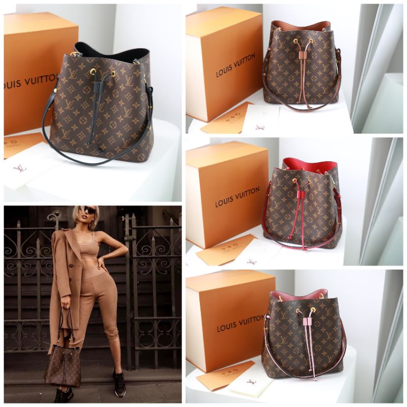 Túi xách nữ LV Noe noe sz25cm da thật phom túi đẹp tuyệt đổi 4 màu fullbox nam châm
