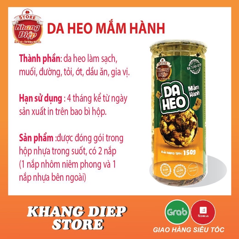 Da heo mắm hành 150g Khang Diệp đồ ăn vặt Hà Nội