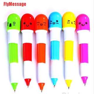 Flymessage Precision Fine Blue 6X Smile Face Pill Ball Point Pen Kính thiên văn Ballpen
