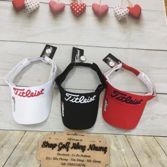 Mũ titleist nửa đâu