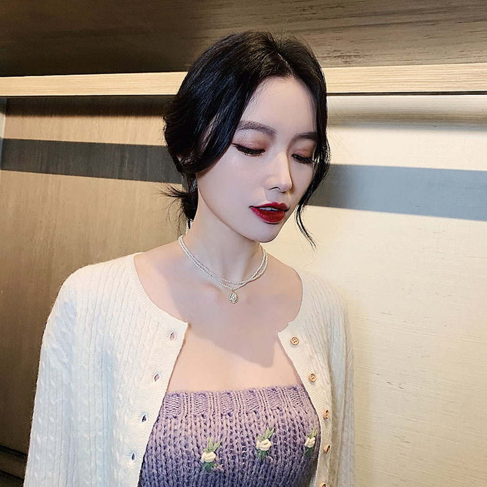Dây Chuyền Ngọc Trai Phong Cách Vintage Thanh Lịch