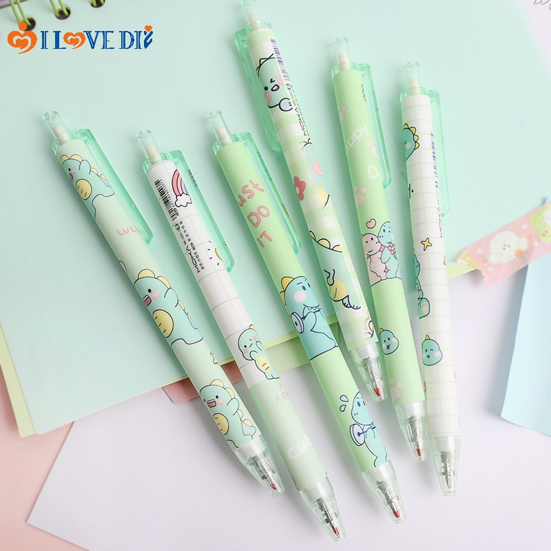 1 Bút Mực Gel Ngòi 0.5mm Hình Khủng Long Dễ Thương