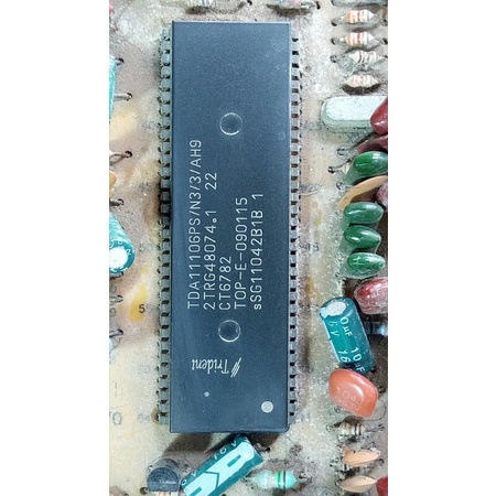 IC TDA11106PS/N3/3/AH9, ic nhớ 24C08 như hình củ tháo trong vĩ Ti-Vi DARING chạy OK,bán cho a,em cần thay khách,thử máy.